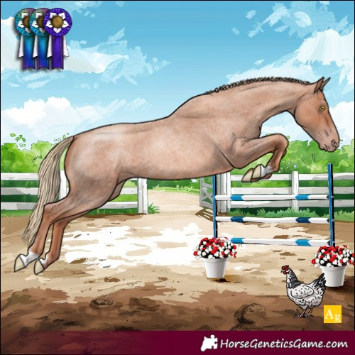 Horse Color:Gold Champagne Roan