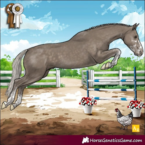 Horse Color:White Spotted Silver Smoky Black Mushroom