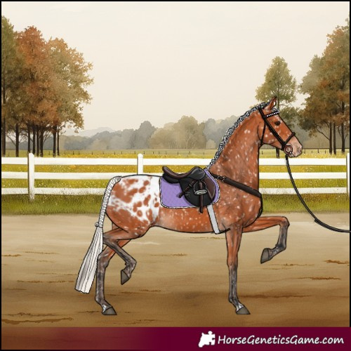 Horse Color:Bay Appaloosa and Silver Bay Appaloosa