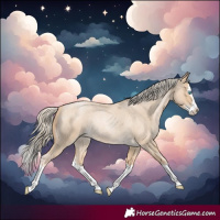 Horse Color:Palomino Roan Pearl Splash Rabicano