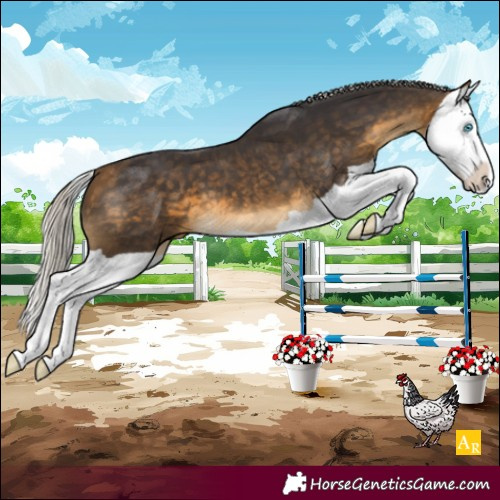 Horse Color:Silver Buckskin Splash 