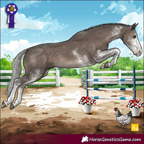 Horse Color:White Spotted Silver Black Mushroom