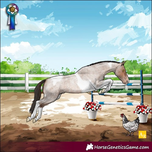 Horse Color:Sable Champagne Roan Tobiano
