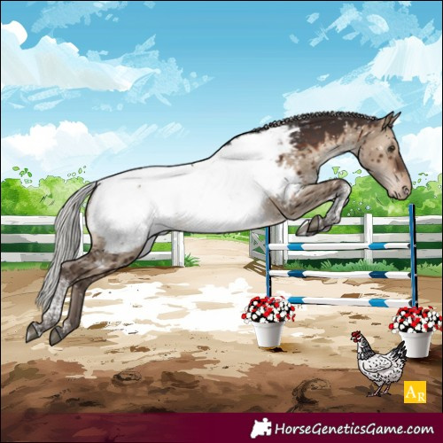 Horse Color:Silver Brown Dun Tobiano Near Fewspot Brindle 