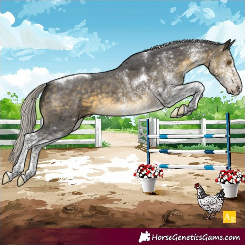 Horse Color:White Spotted Silver Buckskin Tobiano 