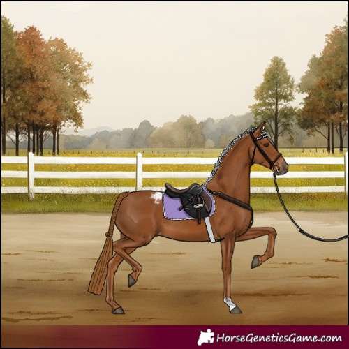 Horse Color:Gray Chestnut Appaloosa