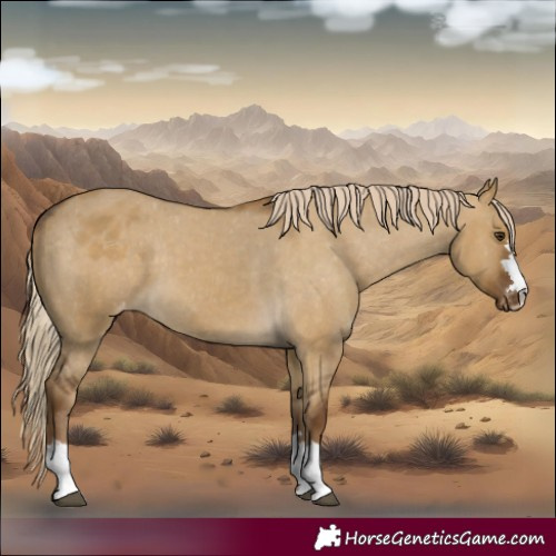 Horse Color:Chocolate Palomino Dun Varnish