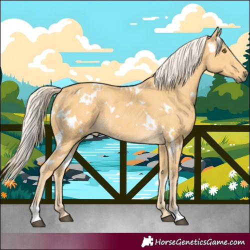 Horse Color:White Spotted Palomino 