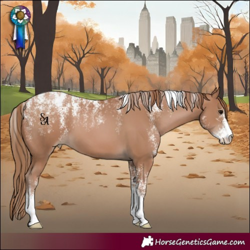 Horse Color:Powder White Black Pearl