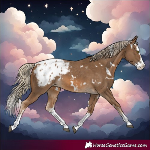 Horse Color:White Spotted Chocolate Palomino Sabino Splash Blanket 