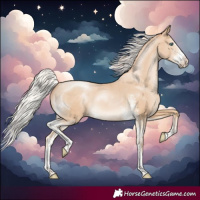 Horse Color:Silver Buckskin Pearl Sabino Rabicano