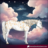 Horse Color:Palomino Splash Near Leopard