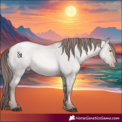 Horse Color:Platinum Liver Red Dun Pearl 