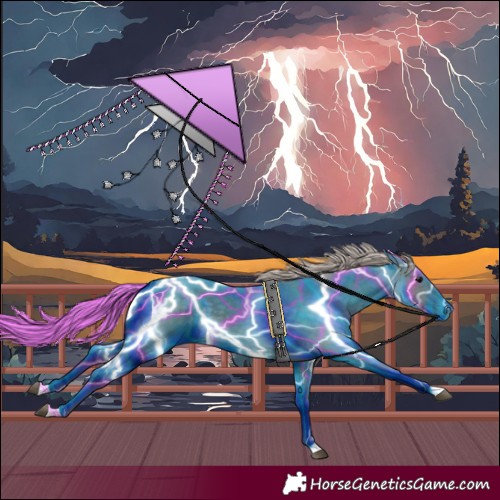 Horse Color:Silver Black 