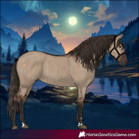 Horse Color:Liver Red Dun Rabicano