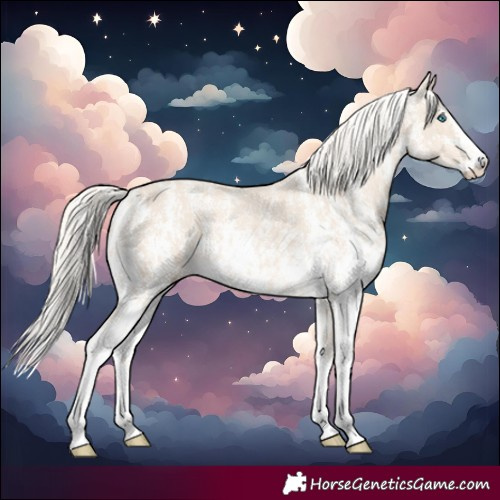 Horse Color:Cremello Sabino  and Cremello Sabino 