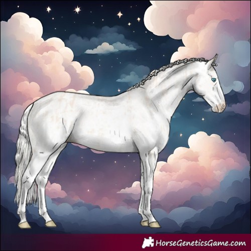 Horse Color:Cremello Sabino  and Cremello Sabino 