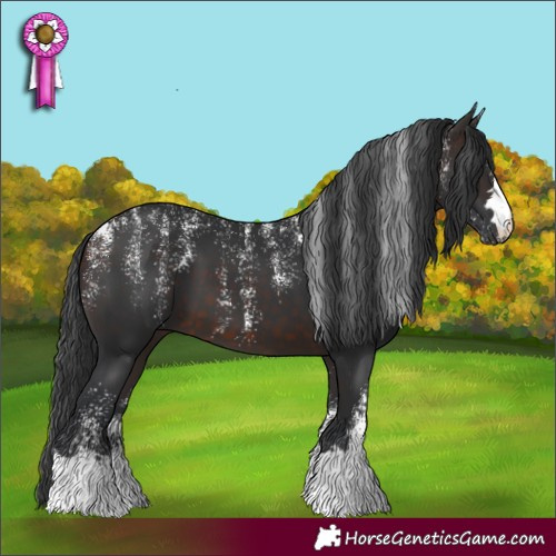 Horse Color:Powder White Brown 