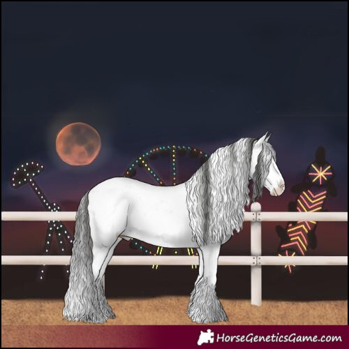Horse Color:Watercolor Chocolate Brown Chinchilla Ice Onyx Mushroom Sabino Splash