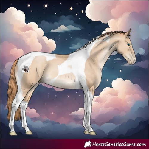 Horse Color:Buckskin Pearl Tobiano 