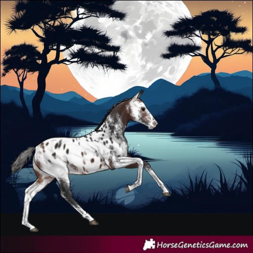 Horse Color:Bay Sabino Appaloosa