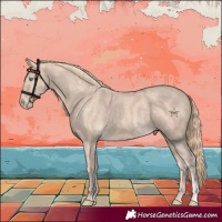 Horse Color:Perlino 