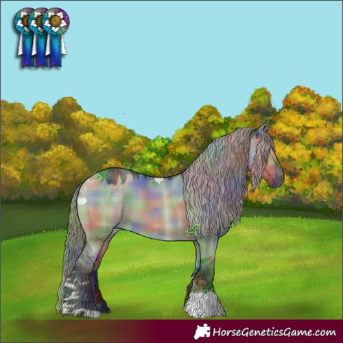 Horse Color:Nacre Plaid Liver Red Dun Tobiano