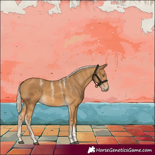 Horse Color:Powder White Palomino