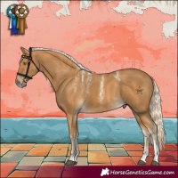 Horse Color:Powder White Palomino 