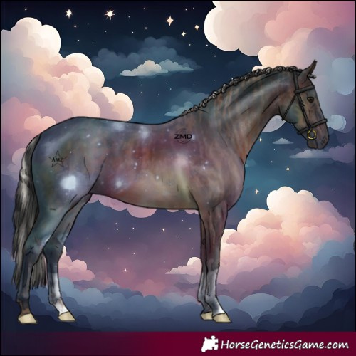 Horse Color:Silver Black  and Brown 