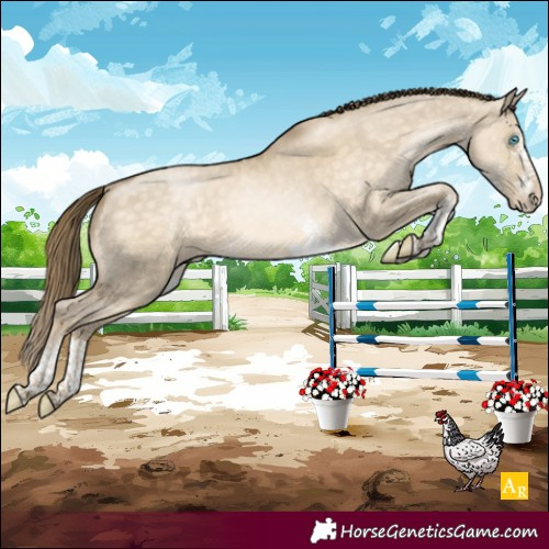 Horse Color:White Spotted Buckskin Pearl Dun Tobiano 