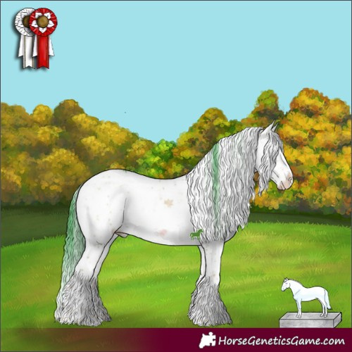 Horse Color:Watercolor Chocolate Brown Ice Onyx Mushroom Sabino Splash 