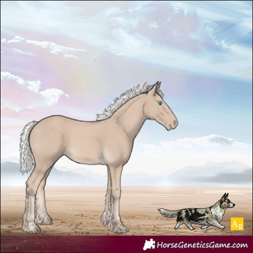 Horse Color:Silver Smoky Creme Mushroom