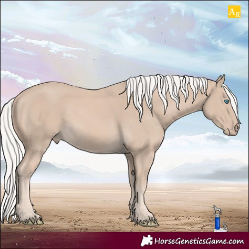 Horse Color:Silver Smoky Creme Mushroom