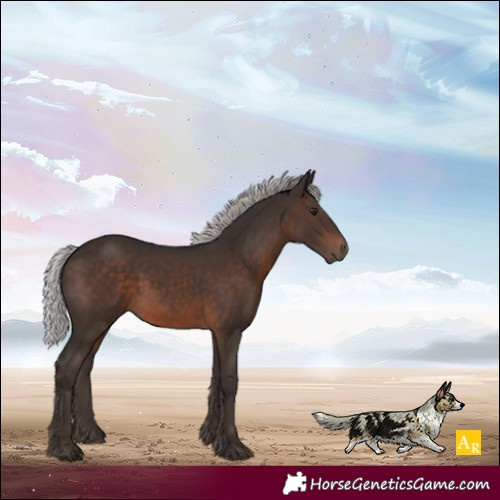 Horse Color:Silver Brown Mushroom