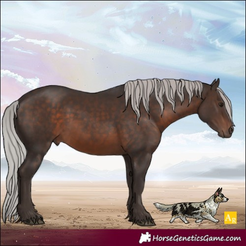 Horse Color:Silver Brown Mushroom 