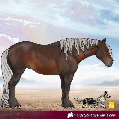 Horse Color:Silver Brown Mushroom
