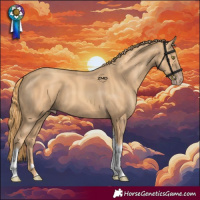 Horse Color:Gold Champagne Tobiano