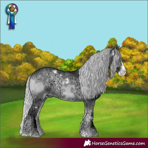 Horse Color:White Spotted Silver Brown Chinchilla Ice Onyx Splash