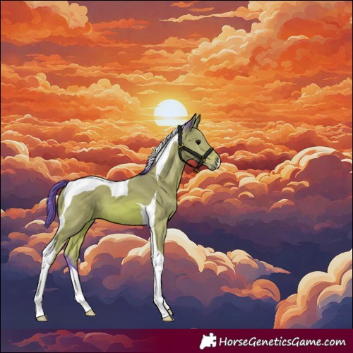Horse Color:Watercolor Bay Tobiano