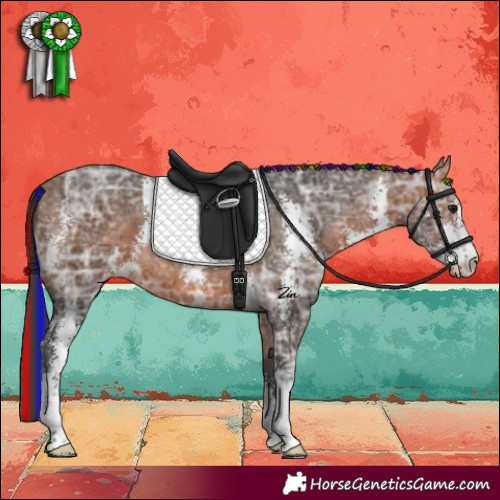Horse Color:Painted Bay Ice Sabino
