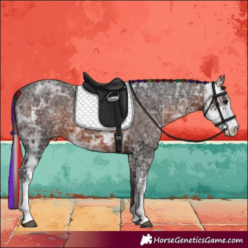 Horse Color:Painted Brown Ice Sabino 
