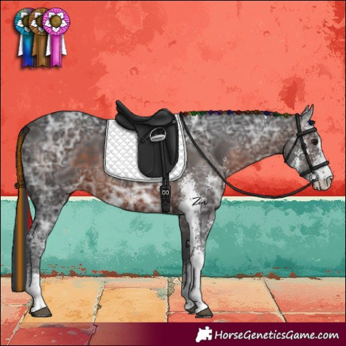 Horse Color:Painted Brown Ice Sabino
