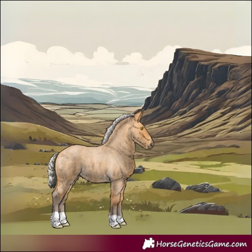 Horse Color:Silver Buckskin Roan