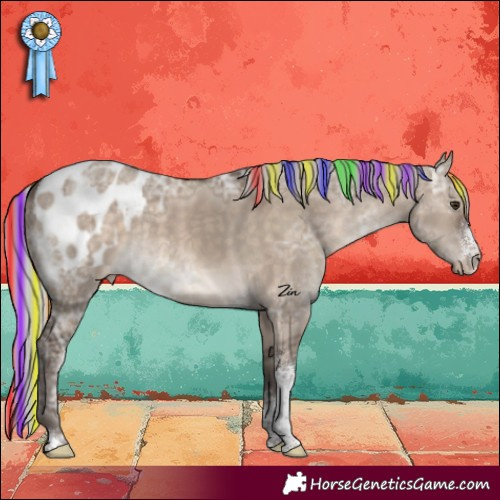 Horse Color:Painted Silver Brown Ice Dun Sabino Blanket Rabicano 