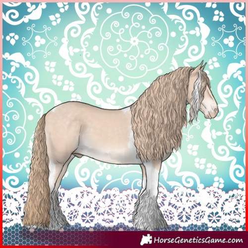 Horse Color:Perlino Tobiano 