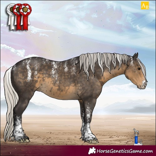 Horse Color:Powder White Silver Smoky Black 