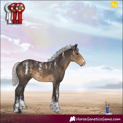Horse Color:Powder White Silver Smoky Black 