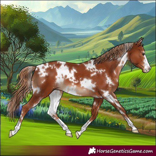 Horse Color:White Spotted Chestnut