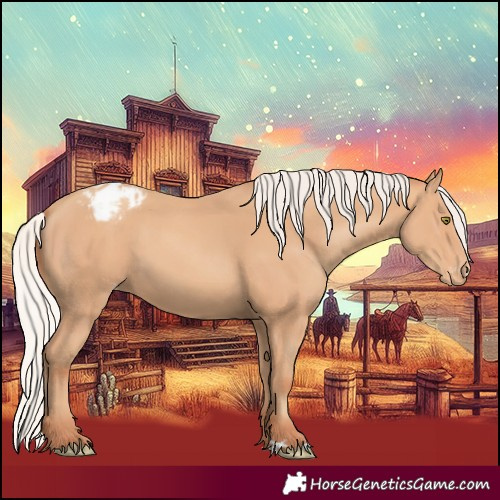 Horse Color:Silver Amber Champagne Varnish